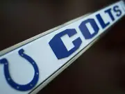 1 Indianapolis Colts Chrome Auto License Plate Frame