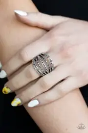 Paparazzi: Textile Bliss - Silver Ring