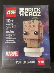 NIB Lego Marvel BRICKHEADZ Potted Groot 218 FREE SHIPPING