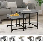 2x Side Tables Engineered Wood Living Room Sofa Table Multi Colours vidaXL