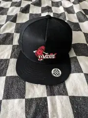 Vans Crayola Cap Adult SnapBack Adjustable Trucker Hat New with Tags black red