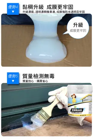 強效高透明隱形防水修補膠600ml 透明防水膠 補漏膠 防水止漏膠 屋頂補漏 屋頂防水 (3折)