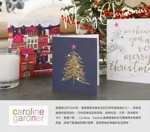 caroline gardner燙金聖誕卡片/ 聖誕馴鹿