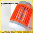 Bug Zapper Solar Powered UV LED Mosquito Insects Bugs Killer (Orange) *AU