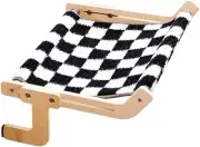 Cat Window Perch with Wood Frame, Wall Mounted Cats Shelf, Cat Window Hammock...