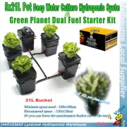 Green Planet Starter kit & 5 pots 21L DWC Deep Water Culture System Square