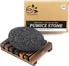Pumice Stone for Feet - Lava Foot Scrub & Callus Remover W/Soap Tray