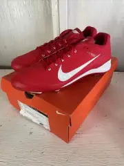 Nike Flywire Baseball Cleats Mens 17 Red Low Top Air Clipper Metal Spiked NEW