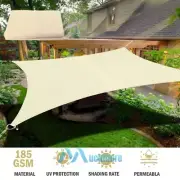 Sun Shade Sail Canopy Rectangle Sand UV Block Sunshade For Backyard Deck Beach