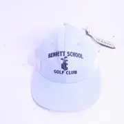 Bennett School Golf Club Baseball Hat Cap Light Blue White Adjustable NWT