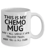 Cancer Survivor Coffee Mug This Is My Chemo Mug White Porcelain Coffee Mug 11 Oz