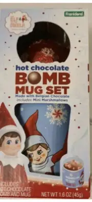 Elf on a Shelf Mug and Hot Chocolate Bomb Set Brand New Christmas Gift