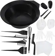 DECOMELODY 1set Professional Hair Coloring Kit Dyeing Tools Bowls Combs Ear for Easy Hair Dyeing Salon for Tint Mixing and Highlights