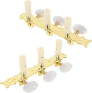 UPKOCH Plated Classical Guitar Tuning Machines Pegs with Acrylic Heads for Enhanced Sound and Stable Tuning Performance