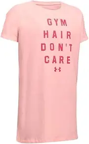 [Under Armour] Girls' Gym Hair Don't Care Short Sleeve Tee