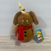 Aurora Dr. Seuss The Grinch Max Dog Snowman Shaped Plush NWT