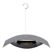 Esschert Design Hanging Bird Table Black Small Garden & Outdoor Decor Steel