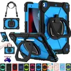 For iPad 9th 8th 7th Gen 10.2" Kids Shockproof Hard Armor Stand Case Cover Strap