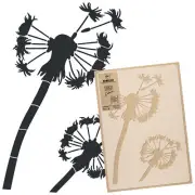 Reusable PLASTIC Wall STENCIL Template / 17.7"x25.6" or 25.6"x37.4" / DANDELION