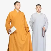 Chinese Buddhist Monks Robe Long Gown Temple Shaolin Kung Fu Costume