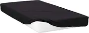 Divan Extra Deep Fitted Sheet (UK Size: King) (Black)