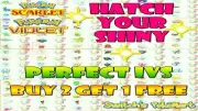 SHINY POKEMON EGGS 6IVS - HATCH YOUR SHINY WITH ABILITY PATCH SCARLET VIOLET