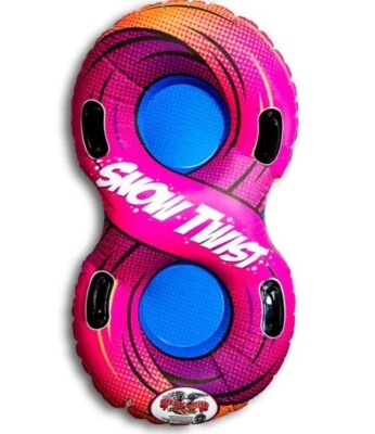 Flexible Flyer Snow Tube Sled. Round Inflatable 57" for Kids & Adults
