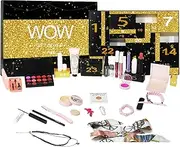 Beauty Advent Calendar,Holiday Calendar Countdown Calendar - Lipstick & Eyeshadow, Face Care Kit 24 Days, Countdown to Christmas, Beauty Set for Women Girls