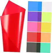 DOITOOL 20pcs Color Diffusing Film Transparent Lighting Filters for Photography Color Lighting Gel for Parties Stages and