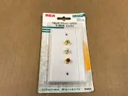 New 1999 RCA Wall Plate W/ 3 RCA Jacks - VH63