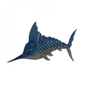 Blue And Gray 3D Printed Marlin Figurine