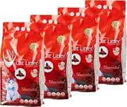 [OFT] Van CAT Natural Unscented, 11.0 lbs (5.9 L) x 4 Piece Set, White, Cat Sand, Hardened, Vinyl Packaging, Toilet Sand, Minerals, Bentonite, Small Grit Size of Sand: 0.02-0.09 inches (0.6-2.25