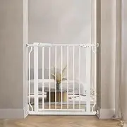 BalanceFrom Easy Walk-Thru Safety Gate for Doorways and Stairways with Auto-Close/Hold-Open Features, Multiple Sizes