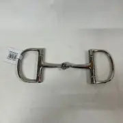 Horze D-Ring Cheekpieces Snaffle Bit Single-Jointed Mouthpiece Stainless Steel