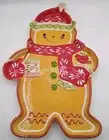 VTG Temptations By Tara Christmas Winter Whimsy Gingerbread Man Serving Platter