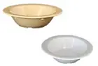 Vintage Melamine Monkey Bowl Fruit Salad Serving Bowls 4-3/4" Tan White Melmac