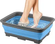 Foot Bath Tub,Folding Foot Bath Bowl - Pool Accessories Feet Soaking Bucket for Pedicure Hot Water Dry Skin Adults Kids Travel Camping Outdoor Beaches Home