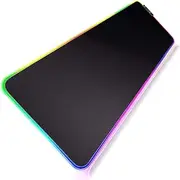 Geecol RGB Led Gaming Mouse Pad, Oversized Glowing Soft Extended Mousepad with Anti-Slip Rubber Base Computer Keyboard Pad Mat, 80 * 30cm(31.5 * 12 Inch)