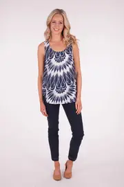 Sundial Print Singlet--GOR-103444Y1