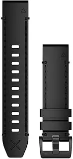 Garmin QuickFit® 22 Watch Bands - Genuine Horween® Leather Strap – Black