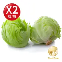 在飛比找momo購物網優惠-【盛花園蔬果】雲林結球萵苣美生菜300g±10%/粒(2粒/