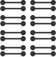 [Ruifan] 14G 9/16 Inch Bioflex Flexible Acrylic Straight Tongue Nipple Ring Retainer Piercing 14-30PCS