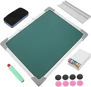 HOMSFOU 1 Set Double Sided Magnetic Chalkboard and Dry Erase Board Portable Writing Surface for Home Office and Classroom Use Includes Chalk and Beads Random Color