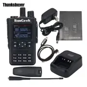 HamGeek HG-580 Amateur Walkie Talkie 6-Band 256Ch Handheld Transceiver w/ cable