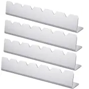 4 Pcs Skewers Holder Stainless Steel Shish Kabob Rack BBQ Long Skewers Rack f...
