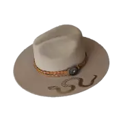Corral Ladies Cassidy Premium Wool Tan Felt Hat LFX3220834CASS