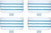 Maëlusa 4 Pack Microfiber Mop Pads Replacement for Black + Decker Steam Mop FSM1610/ FSM1630 Washable Mopping Pad Accessories