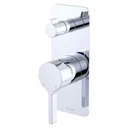 Fienza Sansa Diverter Mixer Dress Kit Soft Square Plate Chrome D229102-2