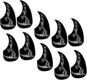 Hoement 10Pcs Water Drop Shaped Acoustic Guitar Pickguard Scratch Guitar Protector Decal Easy to Install Replacement Scratch Plate