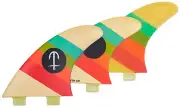 Captain Fin CF Series Twin Tab Thruster Fin Set - Cream - M - New